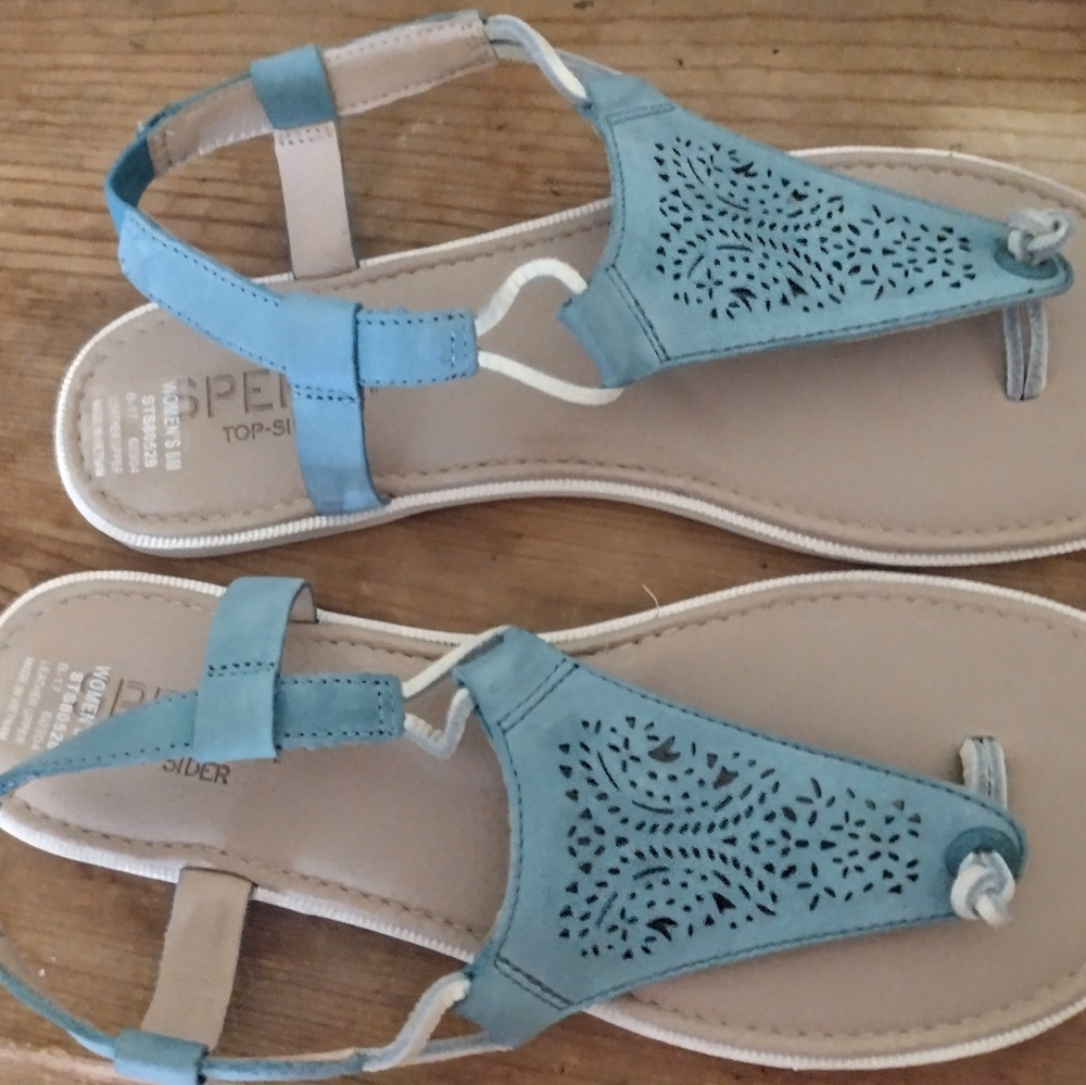 Light blue cute sandals